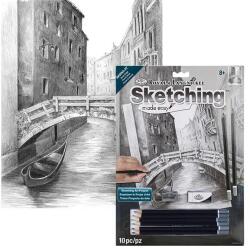 Royal & Langnickel Skiccrajz grafikai rajzkészlet eszközökkel, 22x30 cm - Velence