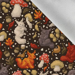 Takoy Téli softshel anyag őszi mókusok