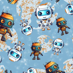 Takoy Anyag fürdőruhára és fitnesz ruházatra UV védelemmel robot narancssárgás-petrol színű