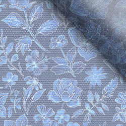 Takoy Puha tüll sötét virágok 57