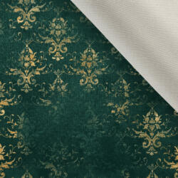 Takoy Bársony / velvet szövet Doris - Glamour zöld arannyal