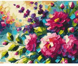 Brushme Számozott kifestő készlet, feszített vásznon, 40x50 cm - Oleg Loburak: A nyár virágai