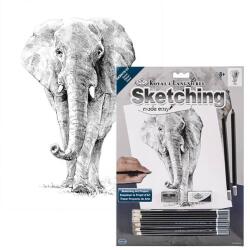 Royal & Langnickel Skiccrajz grafikai rajzkészlet eszközökkel, 22x30 cm - Elefánt