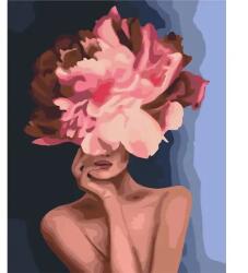 Brushme Számozott kifestő készlet, feszített vásznon, 40x50 cm - Olha Bochulynska: Kecses virág