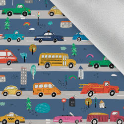 Takoy Téli softshell anyag autók kék úton