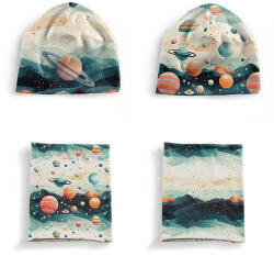 Takoy Panel szabásmintával M-es méret, funkcionális jersey - sapka és nyakmelegítő szett színes univerzum