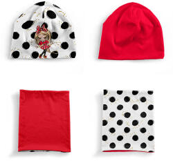 Takoy Panel szabásmintával S-es méret, funkcionális jersey - sapka és nyakmelegítő szett szőke egér fekete minta