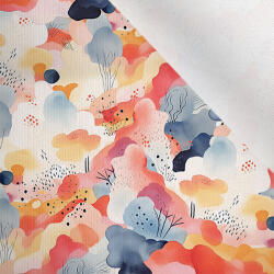 Takoy Matt anyag fürdőruhákhoz, fitnesz ruházathoz - akvarell festék fröccs foltok