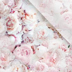 Takoy Enyhén elasztikus műselyem / silky anyag Siena rózsák