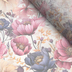 Takoy Puha tüll sötét virágok 86