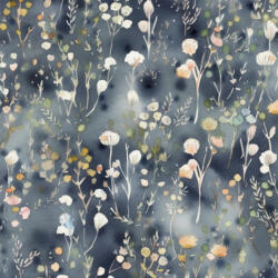 Takoy Anyag fürdőruhára és fitnesz ruházatra mini kék virágok Amalia