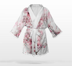 Takoy Panel szabásmintával XL-es méret sifon/silky kimonó sakura virágok