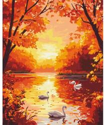 Brushme Számozott kifestő készlet, feszített vásznon, 40x50 cm - A természet arany szimfóniája