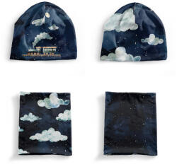 Takoy Panel szabásmintával S-es méret, funkcionális jersey STRONG - sapka és nyakmelegítő szett éjszakai vonat