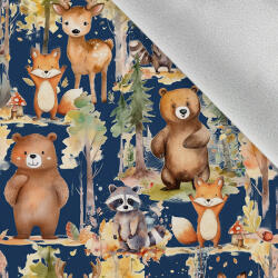 Takoy Téli softshell anyag erdei állatok kalandjai sötétkék