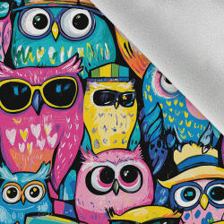 Takoy Téli softshell anyag színes baglyok 2