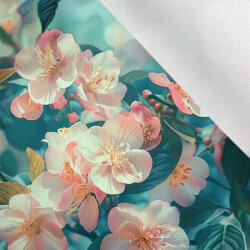 Takoy Matt anyag fürdőruhákhoz, fitnesz ruházathoz cseresznyevirág fotó