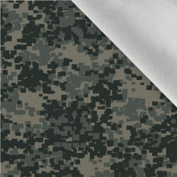 Takoy Téli softshell anyag zöld pixeles terepminta