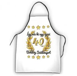 Nevesajándék Kötény Boldog 40. szülinapot! (K032)