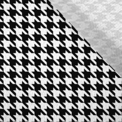 Takoy Kabátszövet tyúkláb mintával fekete-fehér 2x2cm