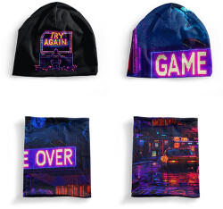 Takoy Panel szabásmintával XL-es méret, funkcionális jersey - sapka és nyakmelegítő szett game over 1