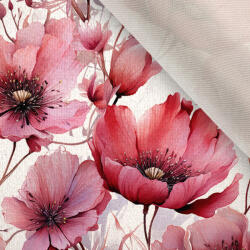 Takoy Bársony / velvet szövet Doris virágok Rózsaszín szépség