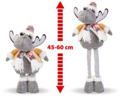 Family Collection Karácsonyi rénszarvas dekoráció - teleszkópos lábbal - 45 - 60 cm (GL655)