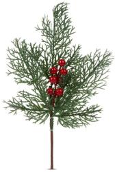 Family Collection Karácsonyi dekoráció - fenyőág piros bogyóval - 35 cm (GL686)
