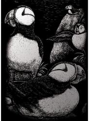 Royal & Langnickel Karckép gravírozó készlet karctűvel, 12x18 cm - Lundák, ezüst