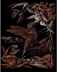 Royal & Langnickel Karckép gravírozó készlet karctűvel, 20x25 cm - Kolibri, réz