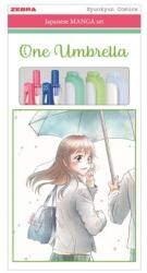 Zebra Írószer készlet, ZEBRA Manga Set, One Umbrella, 5 darabos (TZ56531)