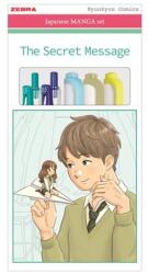 Zebra Írószer készlet, ZEBRA Manga Set, The secret message, 5 darabos (TZ56534)