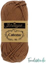 Scheepjes Catona 157 Root Beer - barna pamut fonal - 50gramm