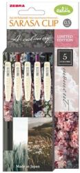 Zebra Zseléstoll, 0, 33 mm, nyomógombos, ZEBRA Sarasa Clip Calming Moment, 5 különböző szín (TZ82316) - fiorex