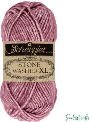 Scheepjes Stone Washed XL 848 Corundum Ruby - lilás-vörös fonal
