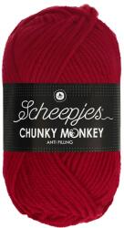 Scheepjes Chunky Monkey 1246 Cardinal - piros akril fonal