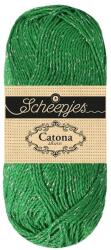 Scheepjes Catona Shine - 515 Emerald - Ezüst - csillogós pamut fonal