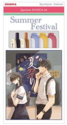 Zebra Írószer készlet, ZEBRA Manga Set, Summer Festival, 5 darabos (TZ56533)