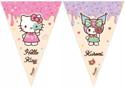 Disney Hello Kitty Kuromi zászlófüzér 2, 3 MÉTER FSC Nr1