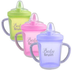 Baby Bruin Tanulópohár kupakos, kemény csőrrel (270 ml/db) (ipbbk)