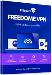 F-Secure Freedome VPN 5 eszköz, 1 év, FCFFBR1N005E1