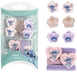  DISNEY Lilo és Stitch szives hajcsat és hajgumi szett 10 db-os