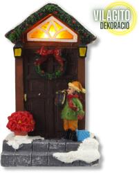  Világítós karácsonyi ajtó dekoráció - LED-es ünnepi dísz