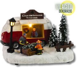 Havas karácsonyfa árus jelenet