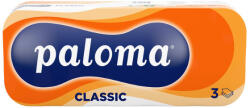 Paloma Toalettpapír, WC papír, 10 tekercs, 3 réteg, 105 lap, Paloma Classic - KARTON (HM_3838952023740_CT)