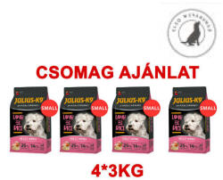 Julius-K9 4*3kg ADULT HYPOALLERGENIC Lamb&Rice (bárány&rizs) SMALL csomag ajánlat! (314587CS)