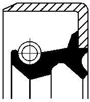 CORTECO Tesniaci krúżok kľukového hriadeľa CORTECO 49183329 (49183329)