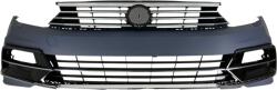  Предна броня за VW Passat B8 (2014-2019) - R дизайн с черна решетка (3G0807217)