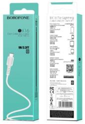 BOROFONE Cablu date Type C Usb C, Borofone Easy BX16 White, LMG207 (GMR42)