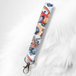 Kulcstartó, csuklópánt és táskadísz Verdás mintával